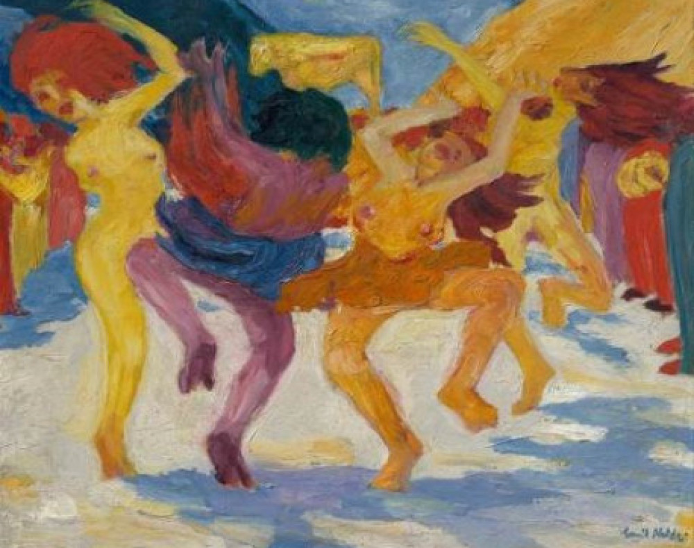 Emil Nolde, 1910, Tanz um das goldene Kalb, BStGS / © Nolde Stiftung Seebuell